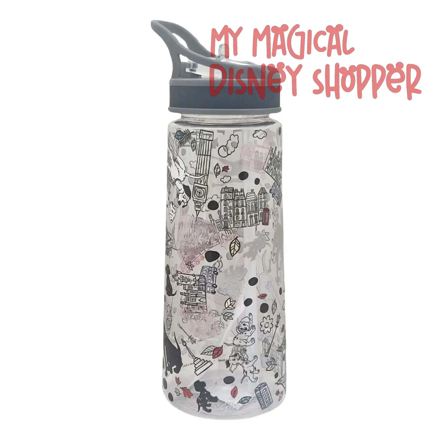 Epcot UK 101 Dalmatians Disney Water Bottle