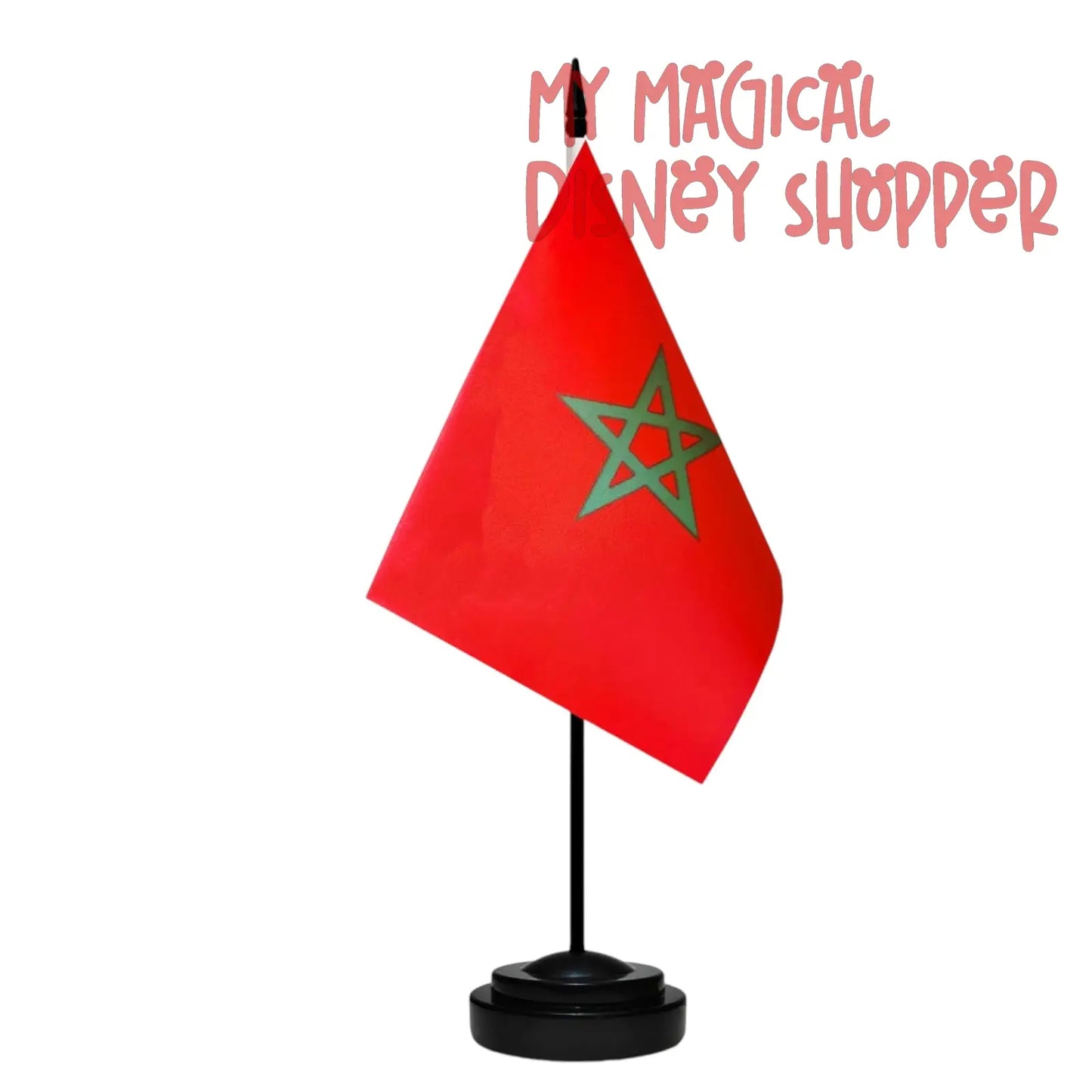 EPCOT World Showcase Tabletop Flag – 11” Tall with Stand