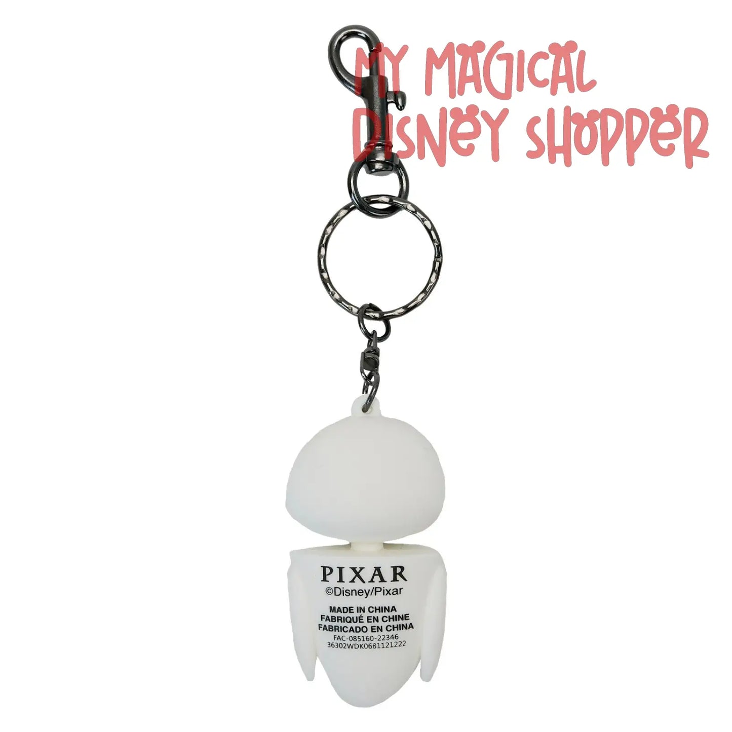 Eve Bag Charm Disney Loungefly Keychain - Pixar Moments