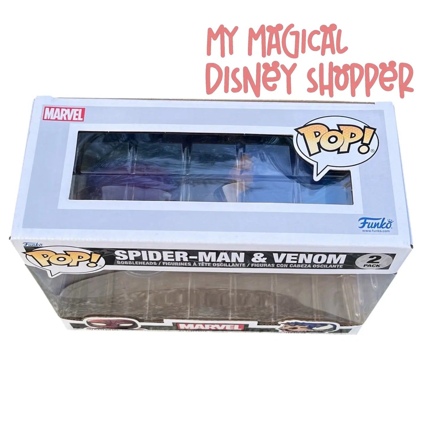 Funko Pop Spider-Man & Venom Bobbleheads D23 Pop