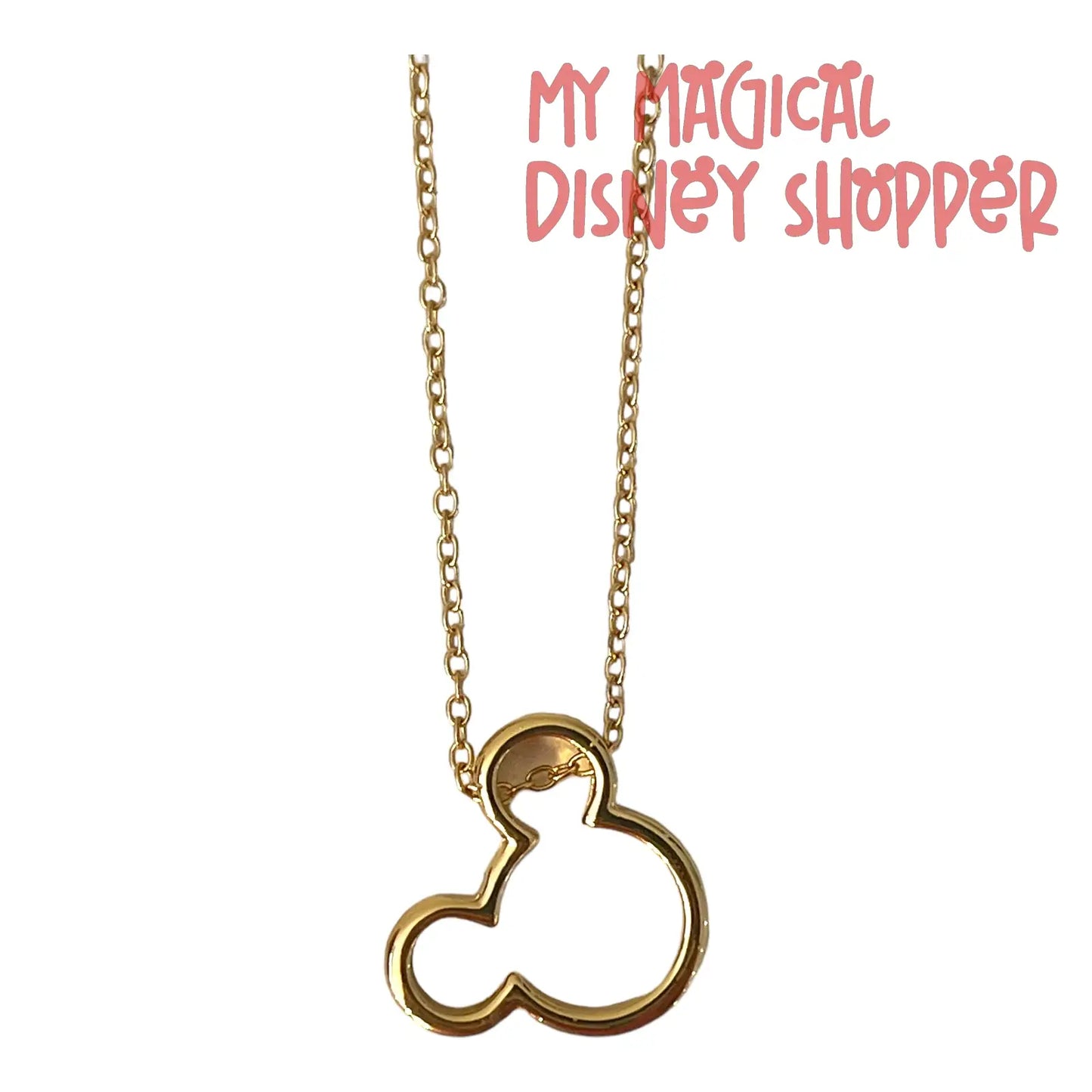 Gold Mickey Mouse Necklace Necklace