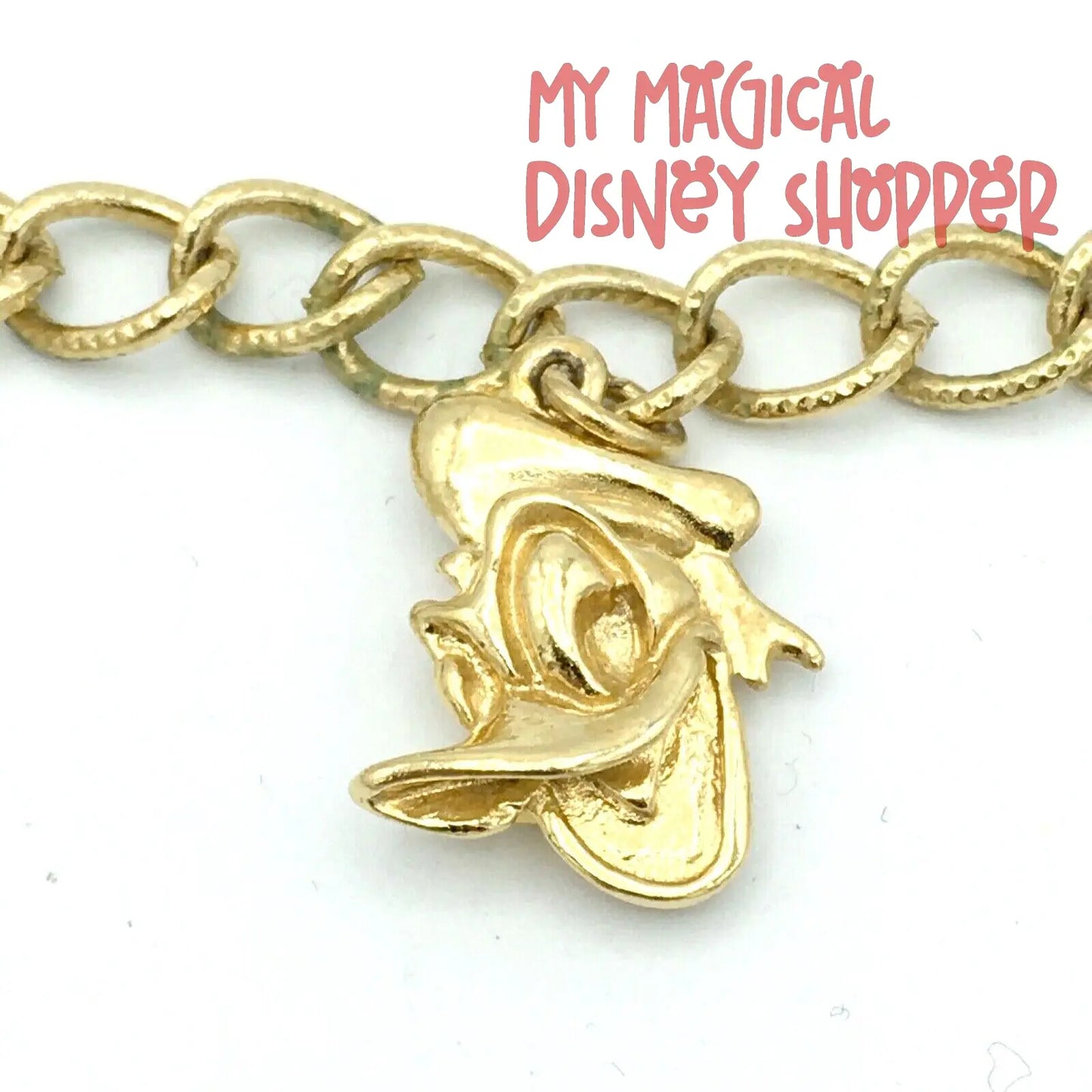Gold Vintage Fab Five Disney Charm Bracelet - Vintage