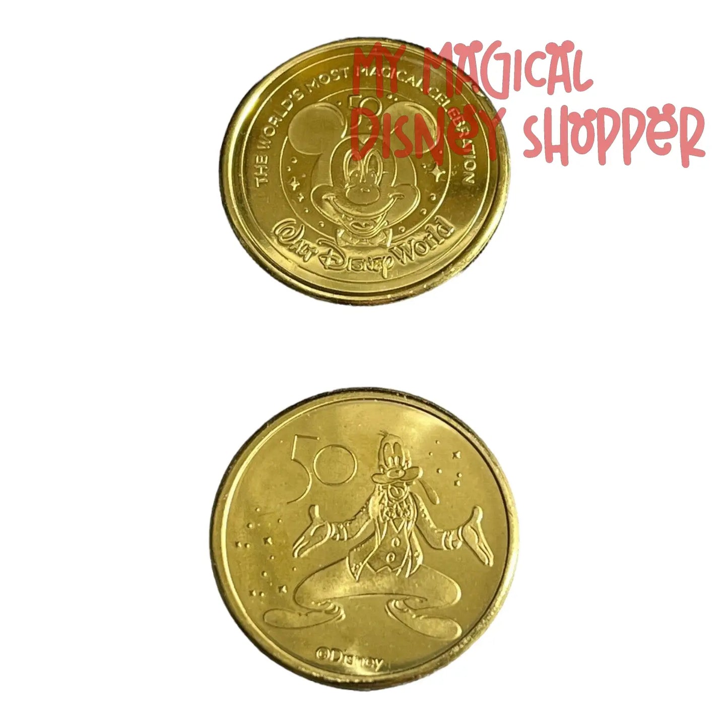 Goofy Walt Disney World 50th Gold Medallion