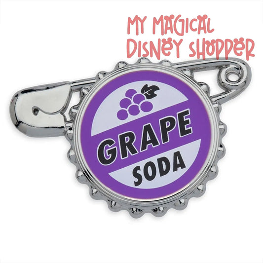 Grape Soda Bottlecap Gift Pin - Up