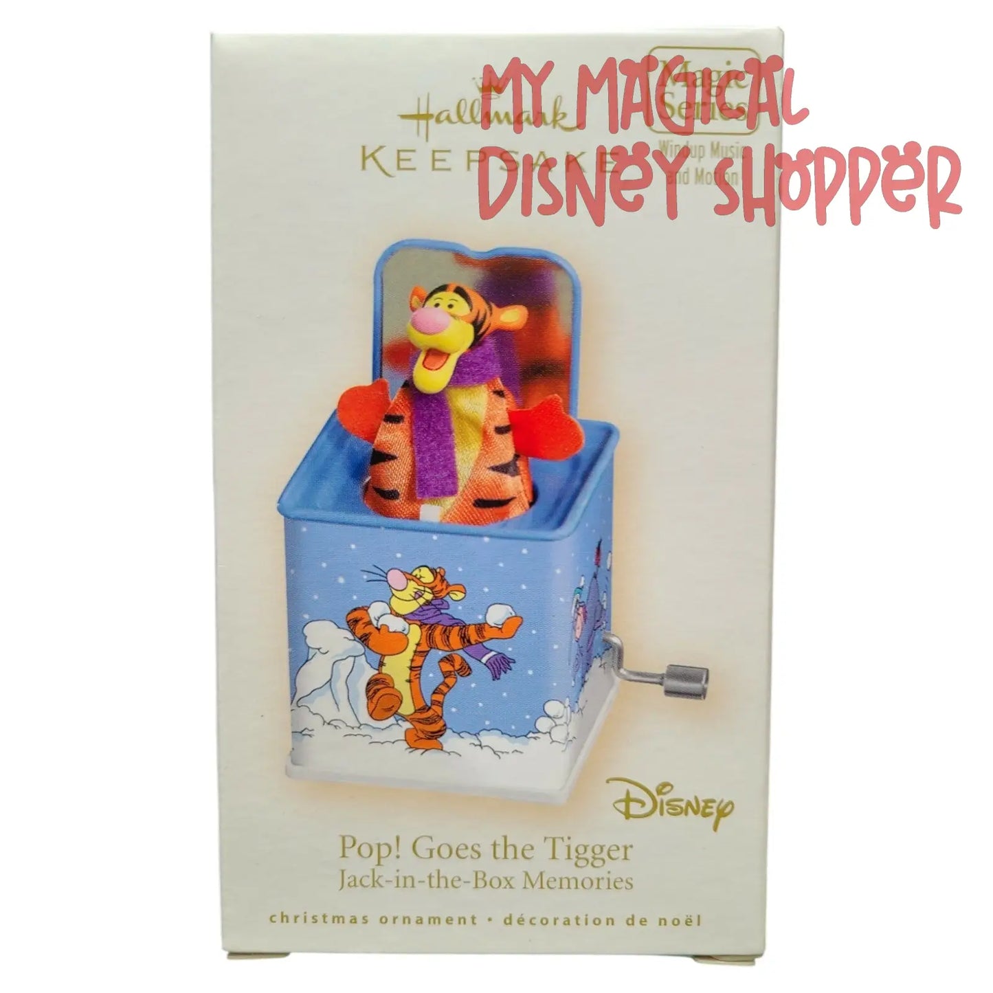 Hallmark Keepsake 2007 Disney Pop Goes The Tigger Jack In The Box Ornament