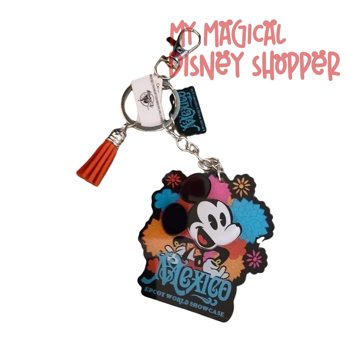 Walt Disney World 50th Anniversary EPCOT Mexico Pavilion Mickey Mouse Keychain 🇲🇽🐭✨