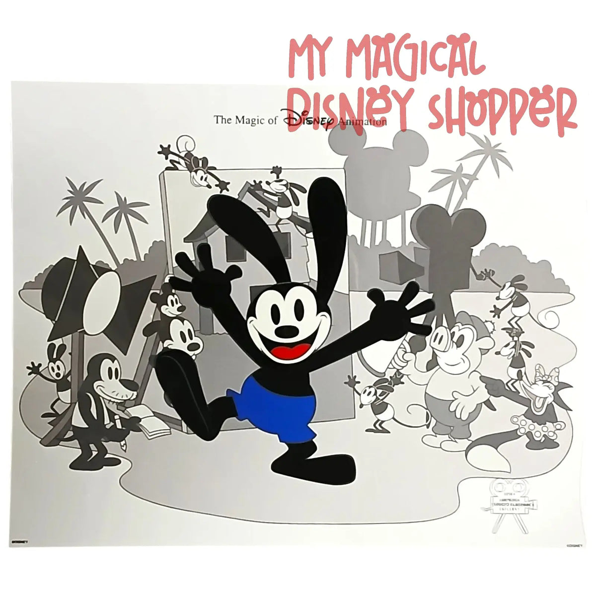2006 Disney Animation Oswald the Lucky Rabbit Ink & Paint Cel – Vintage Disney Collectible 🐰🎨✨