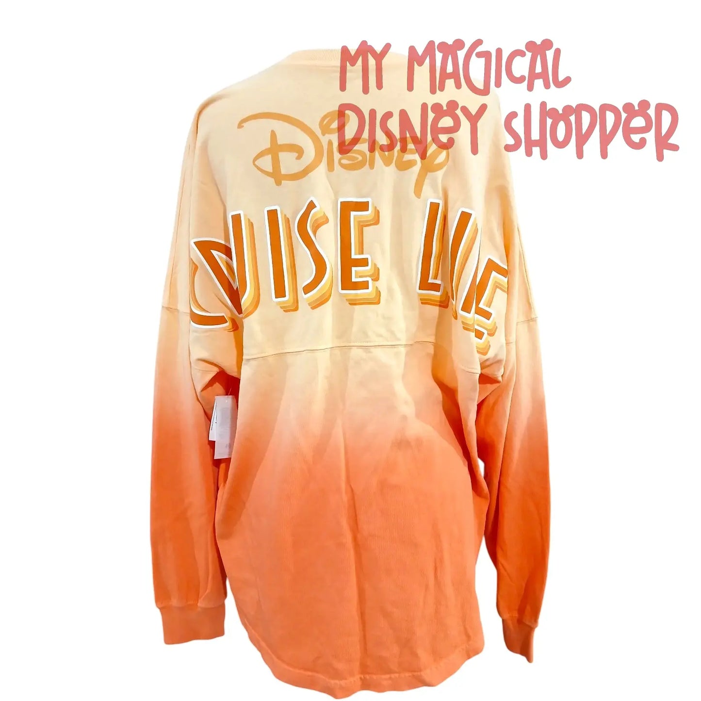 Disney Cruise Line Sunset Ombre Spirit Jersey – Orange & Peach Gradient - Size Adult Medium