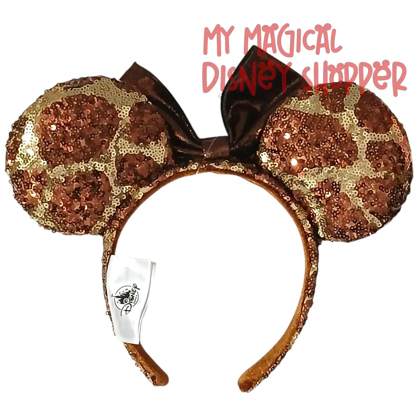 Disney Parks Giraffe Animal Print Sequin Ear Headband for Adults 🦒✨
