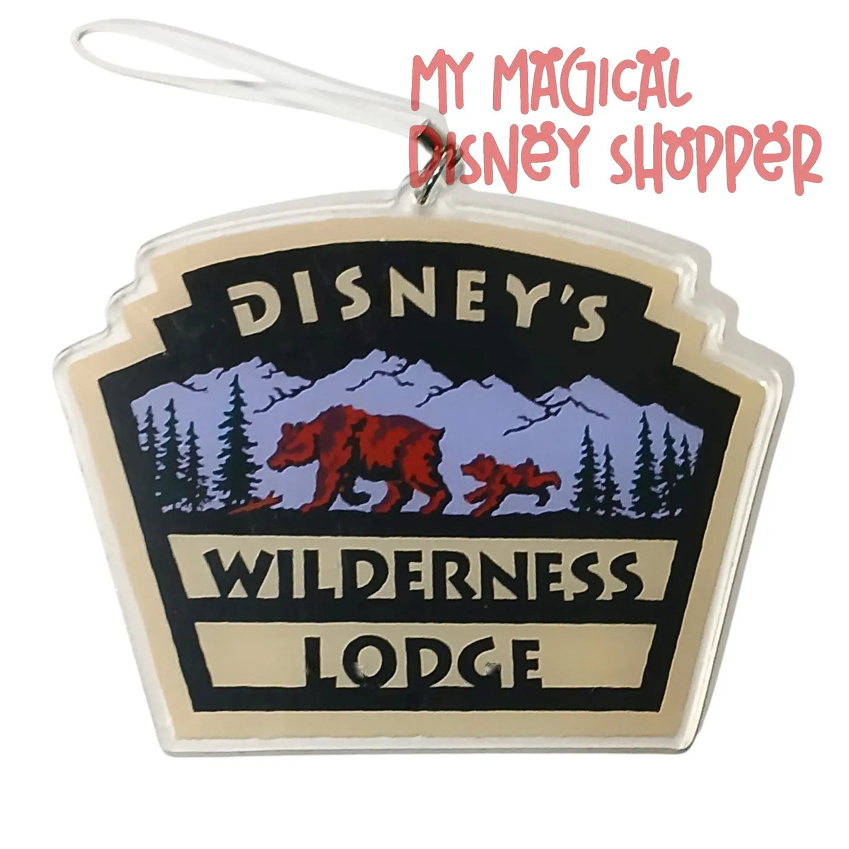 Disney’s Wilderness Lodge Resort Acrylic Ornament – Walt Disney World Resort Collectible 🏕️🌲🏰✨