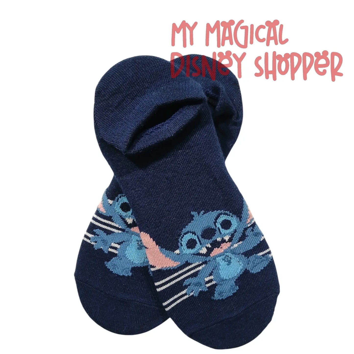 Disney Stitch Women’s Low-Cut Liner Socks – Size 4–10 👽🧦💙✨
