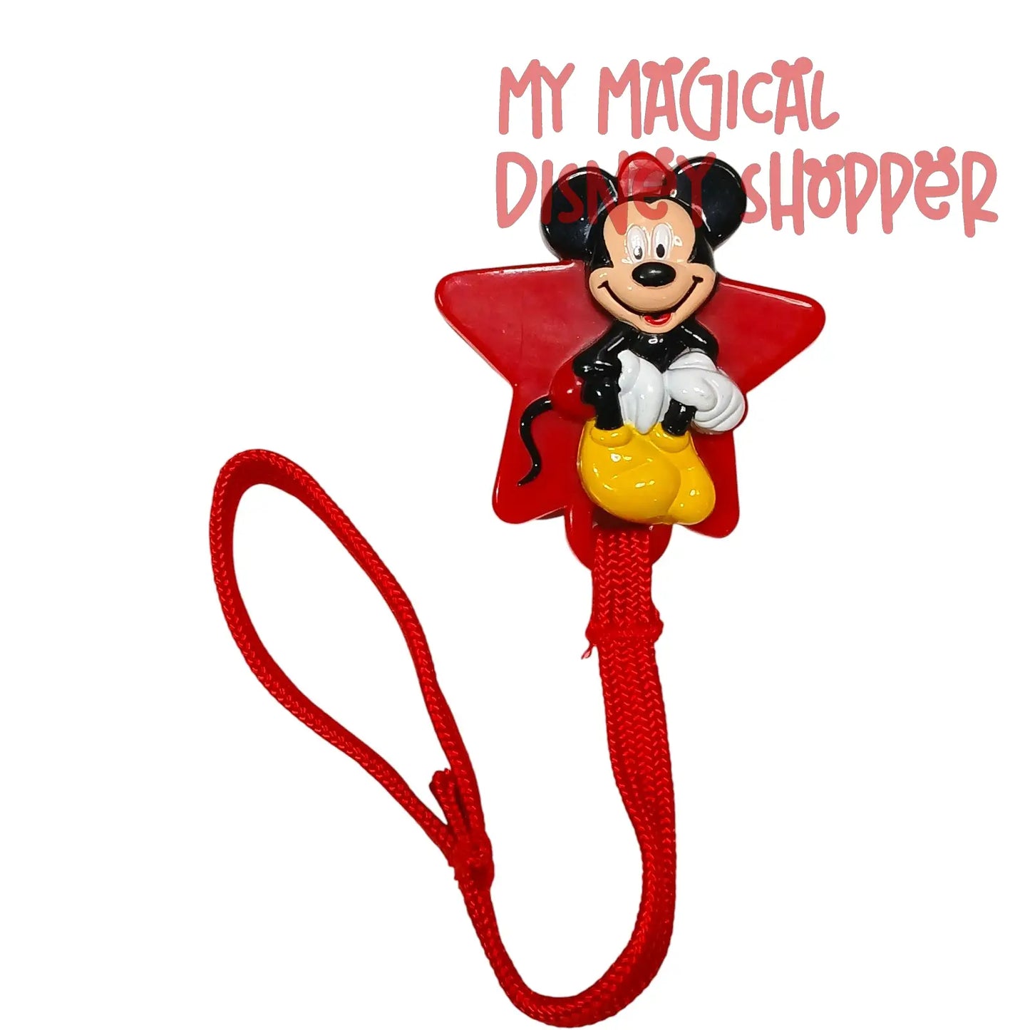 Vintage Mickey Star Pacifier Clip ⭐🐭👶