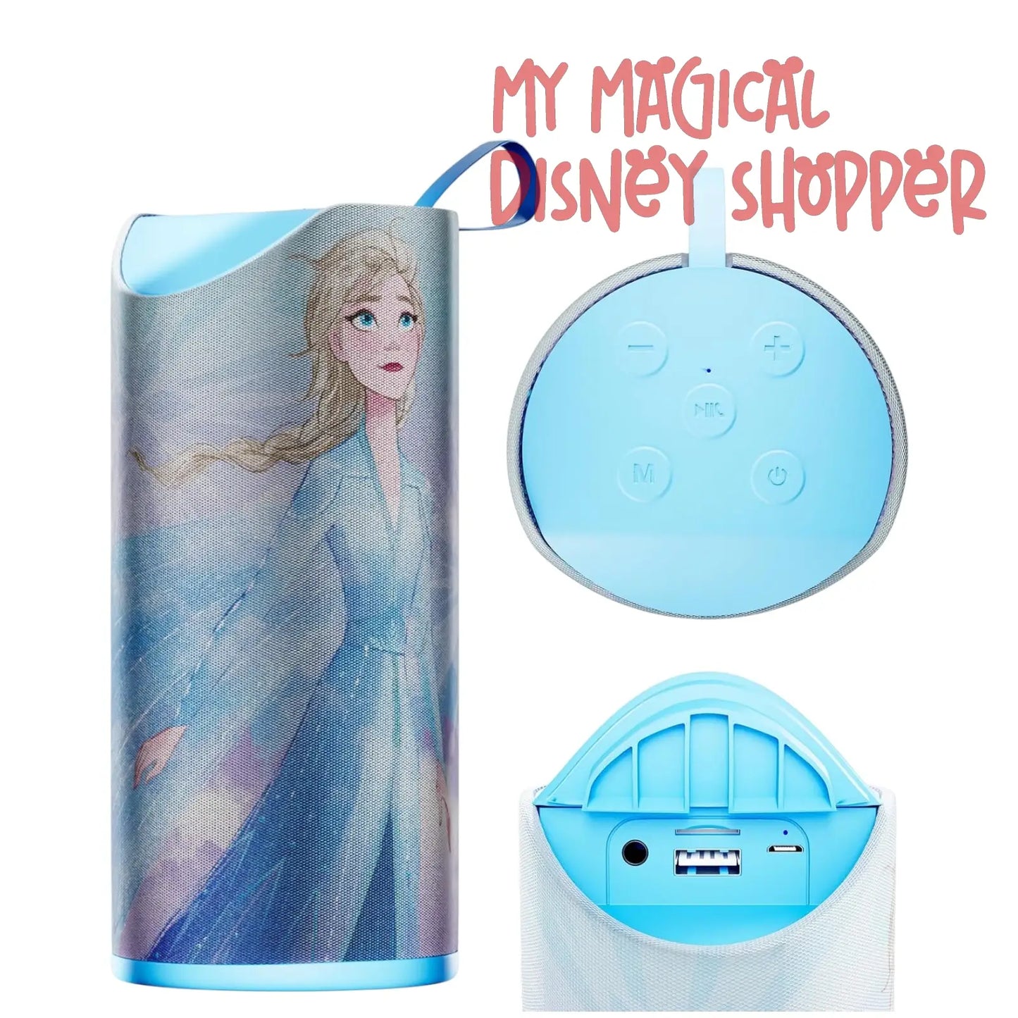 iJoy Disney Frozen Anna & Elsa Fan Splashproof Wireless Speaker ❄️🎶✨