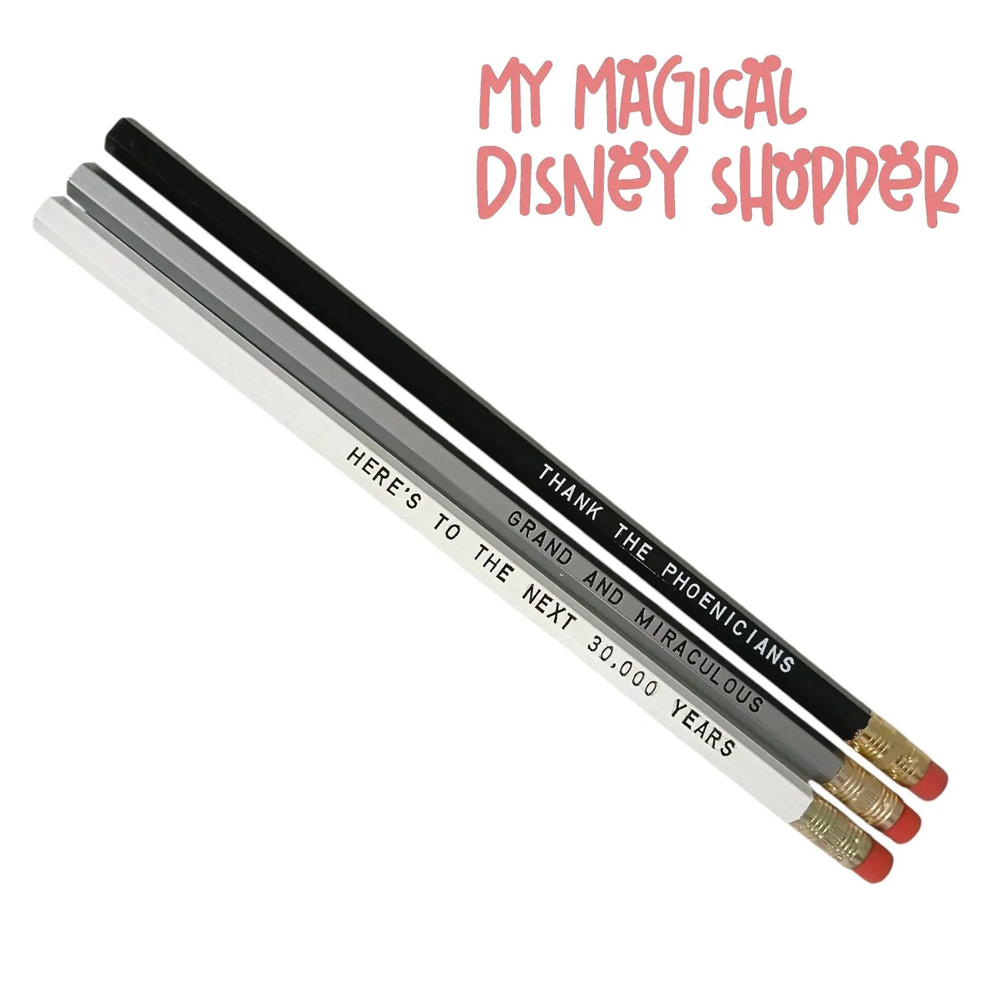 EPCOT Spaceship Earth 3-Pack Pencils 🌐✏️✨