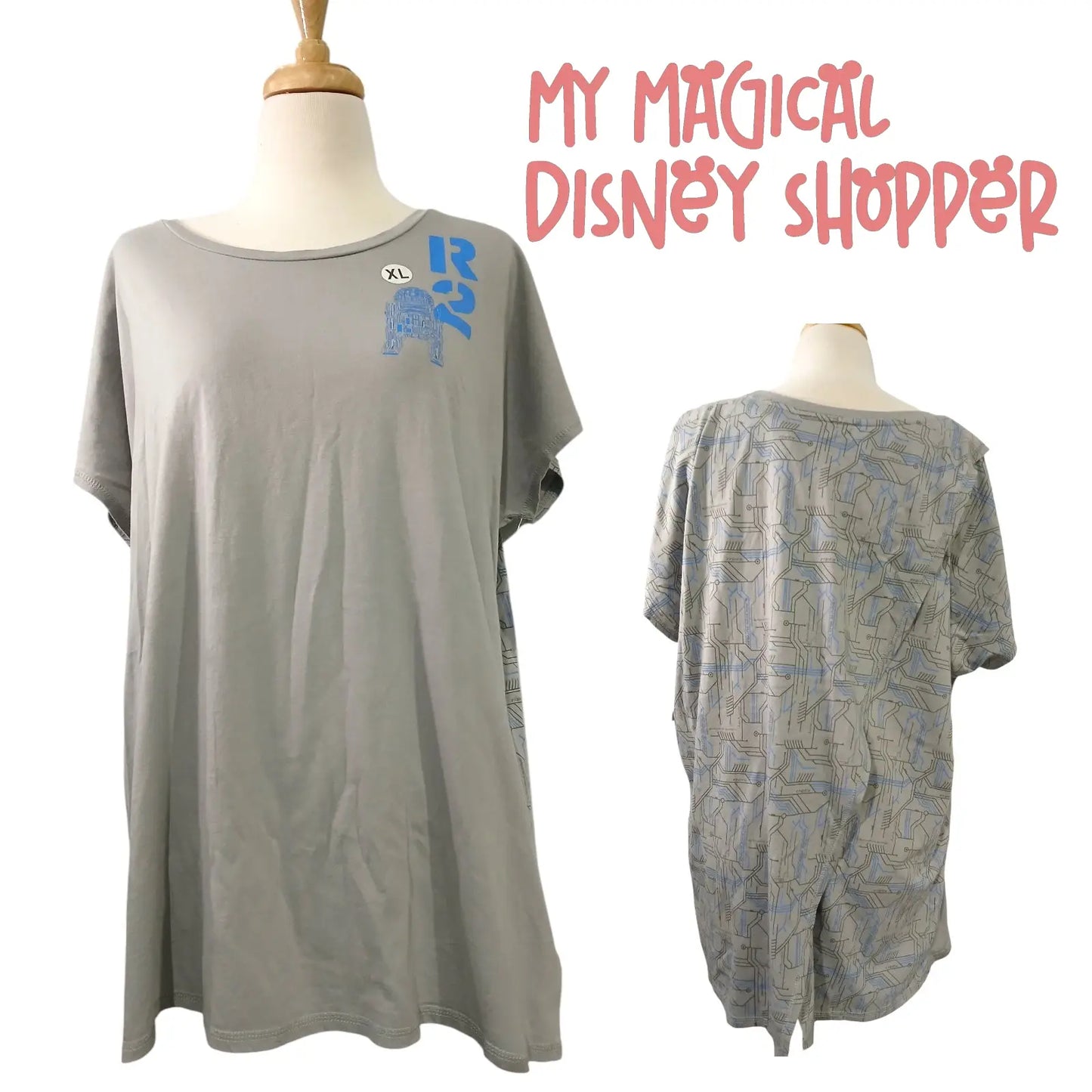 Disney World Star Wars R2-D2 Two-Sided Shirt – Size XL 🤖⭐