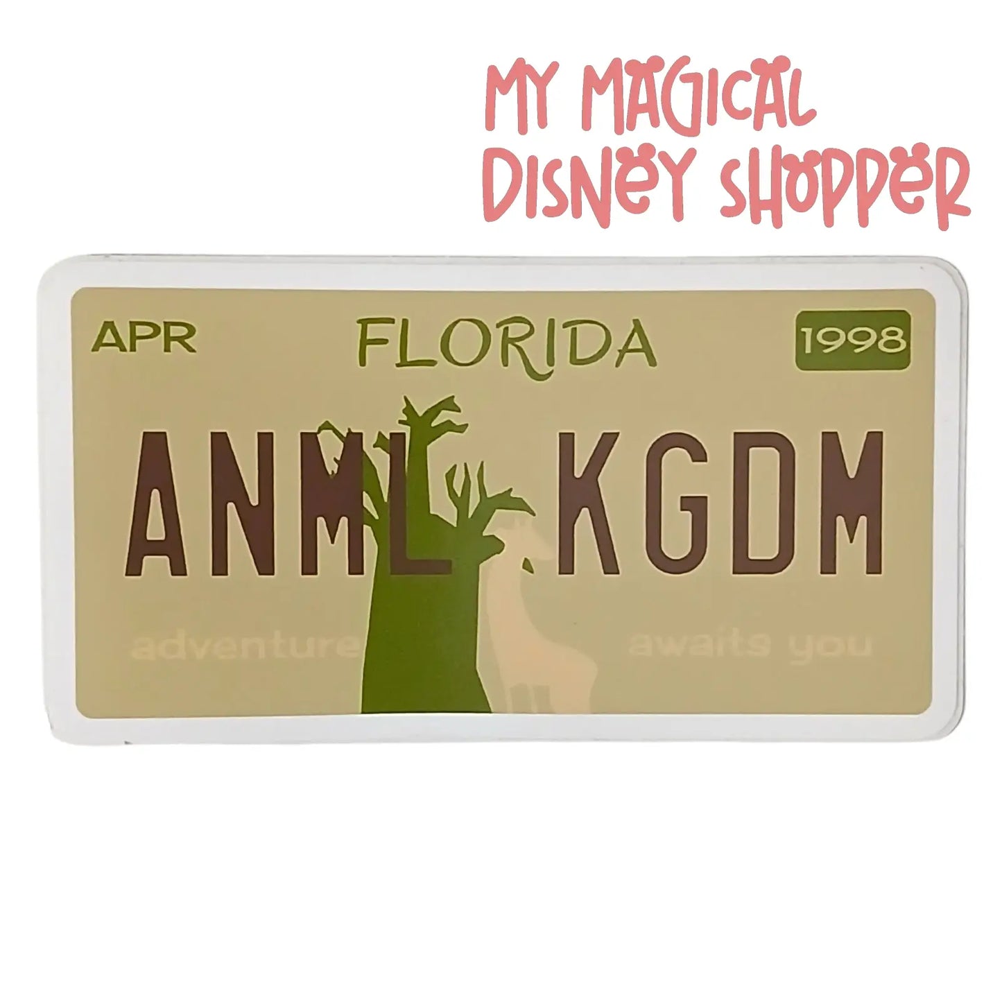 Animal Kingdom License Plate Sticker