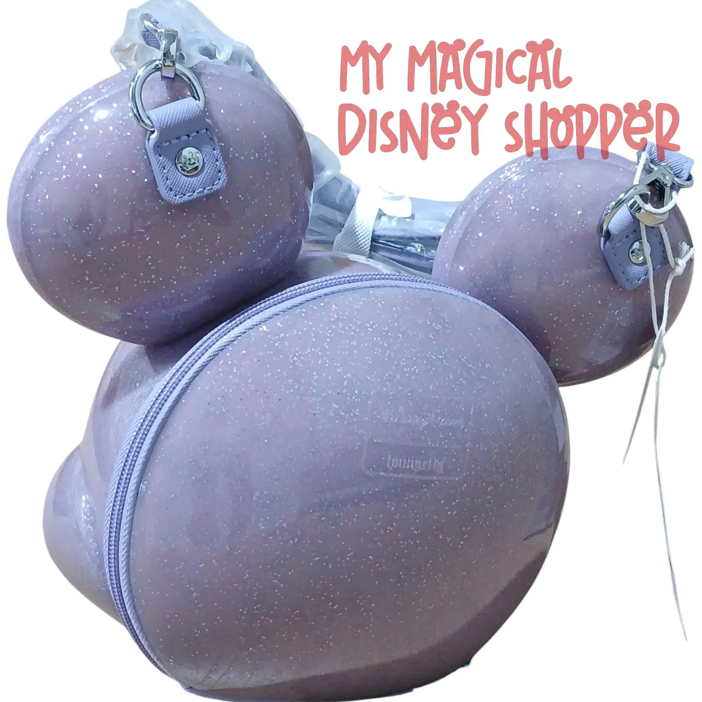 Loungefly Disney Parks Mickey Mouse Molded Head Purple Crossbody Bag 💜🐭✨