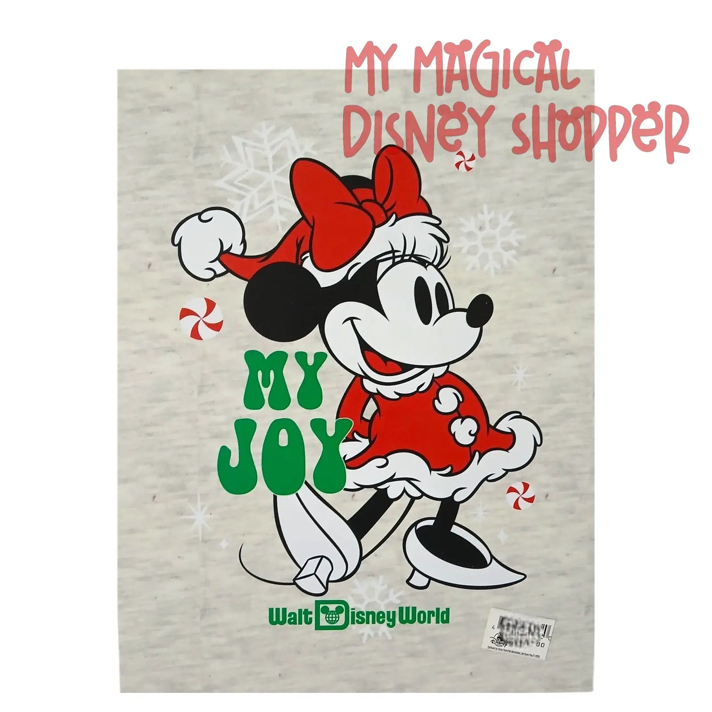 Disney “My Joy” Minnie Mouse in Santa Outfit Artwork 🎄🎀✨