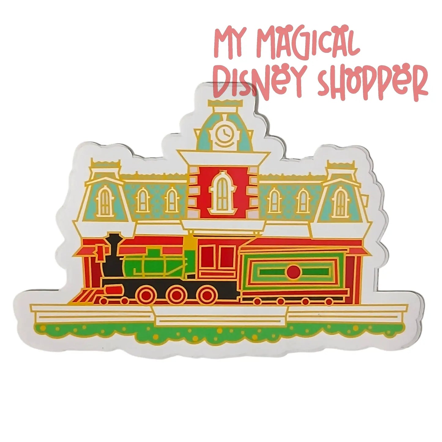 Main Street, U.S.A. Walt Disney World Railroad Station Sticker