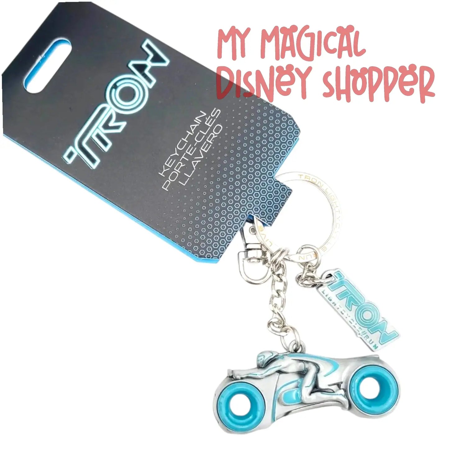 Disney Parks 2023 TRON Lightcycle Metal Keychain