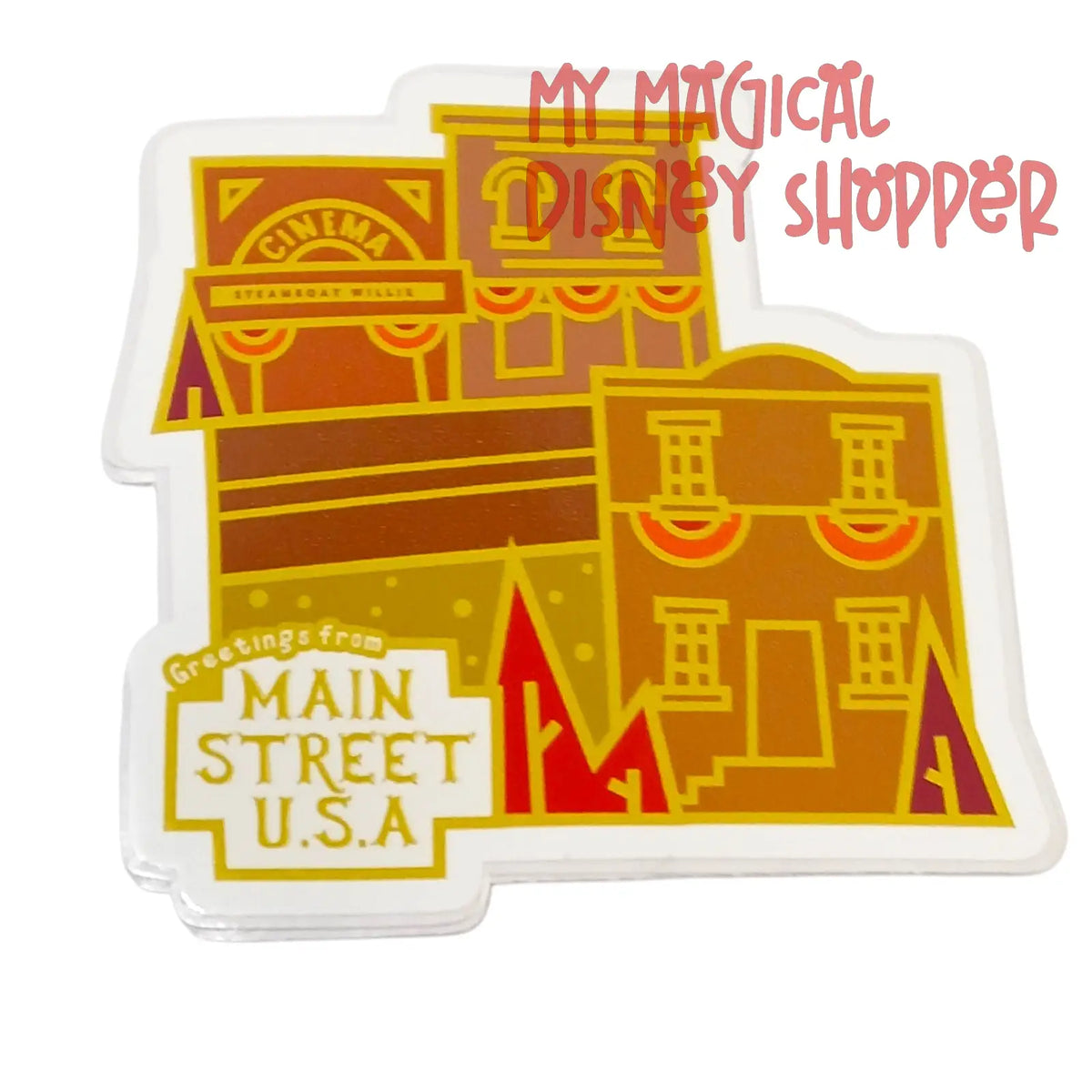 Disney Main Street U.S.A. Sticker by Charmed and Cozy – 2–3" 🏰✨