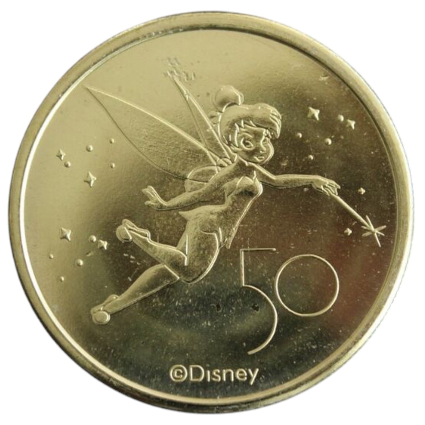 Tinker Bell Walt Disney World 50th Gold Medallion