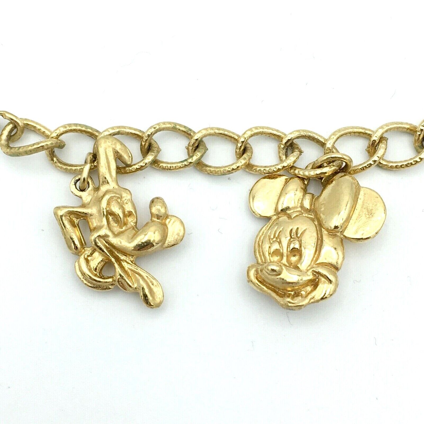 Gold Vintage Fab Five Disney Charm Bracelet - Vintage