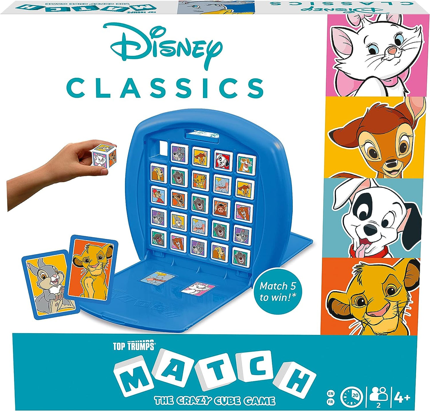 Disney Classics Animals Top Trumps Match - The Crazy Cube Game