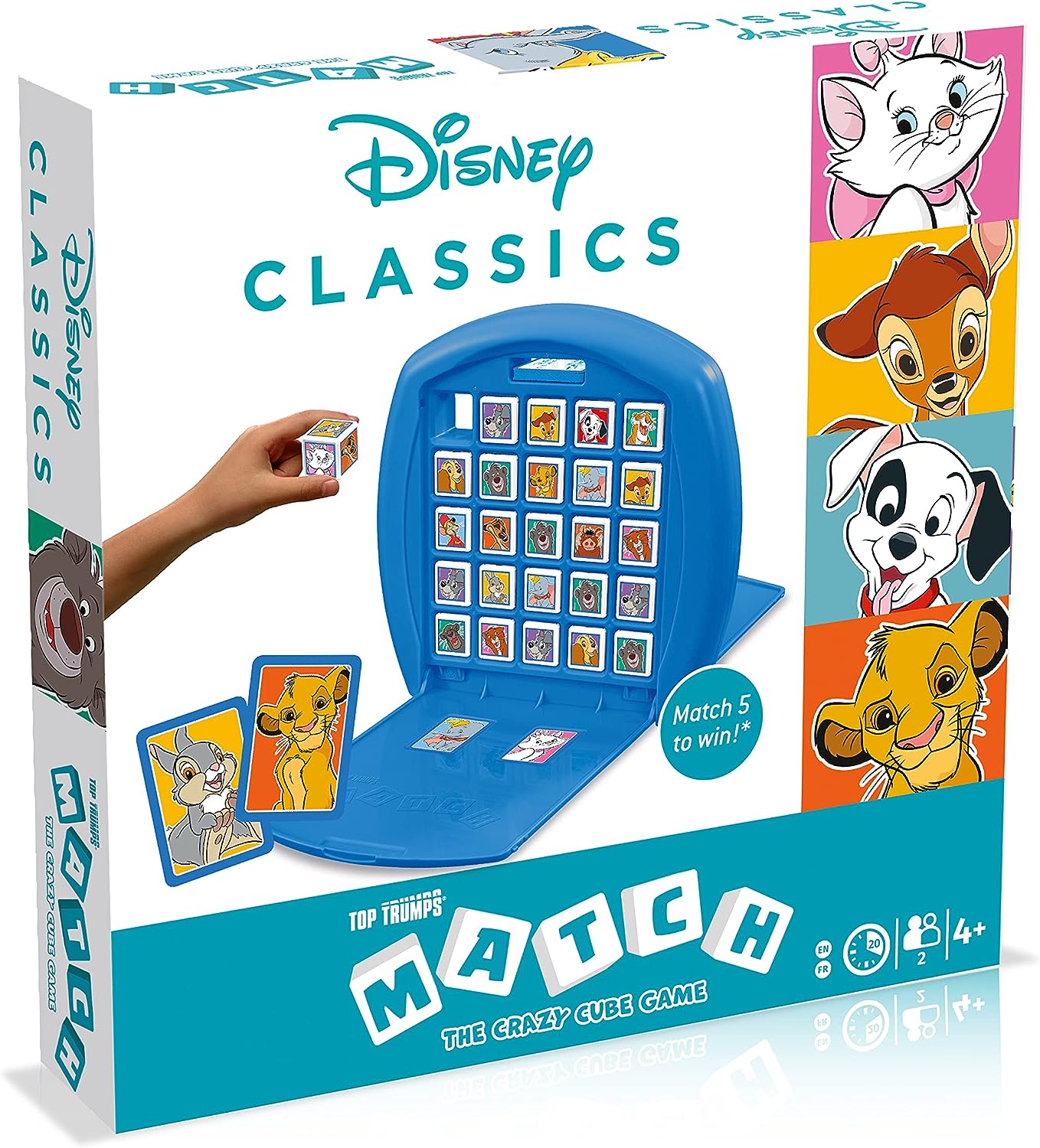 Disney Classics Animals Top Trumps Match - The Crazy Cube Game