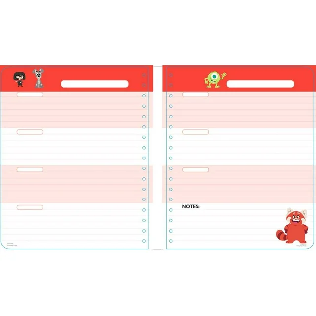 Disney 13-Month Undated Planner with Tabs, 184 Pages