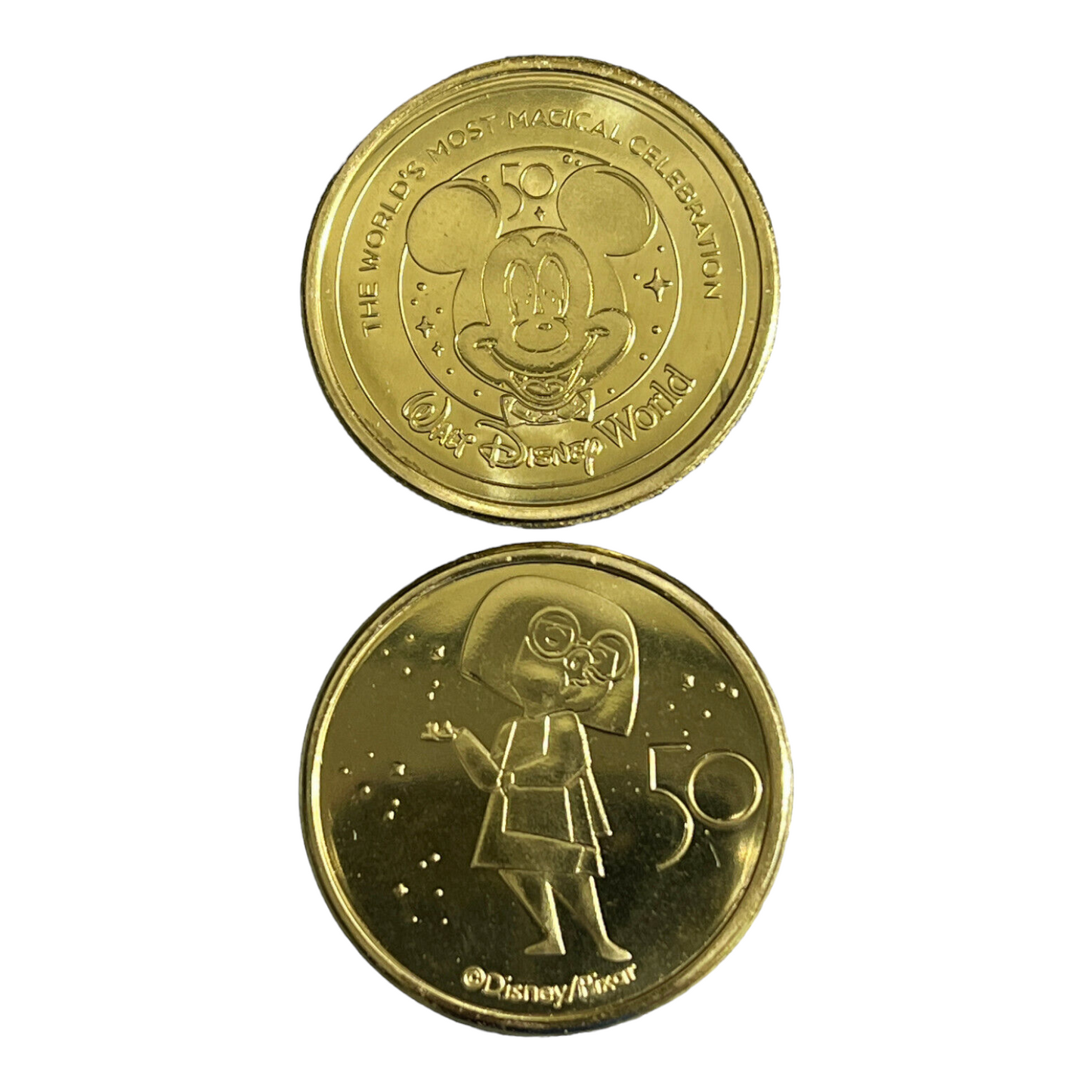 Edna Mode Walt Disney World 50th Gold Medallion