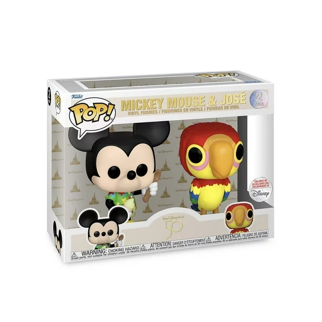 The Enchanted Tiki Room - Mickey & Jose Disney Funko Pop Figure Set - 50th Anniversary