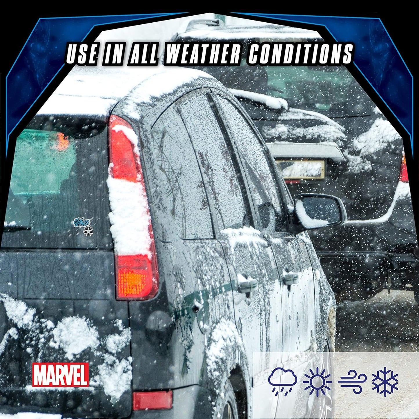 Marvel Captain America Vinyl Waterproof Decals - Set of 3