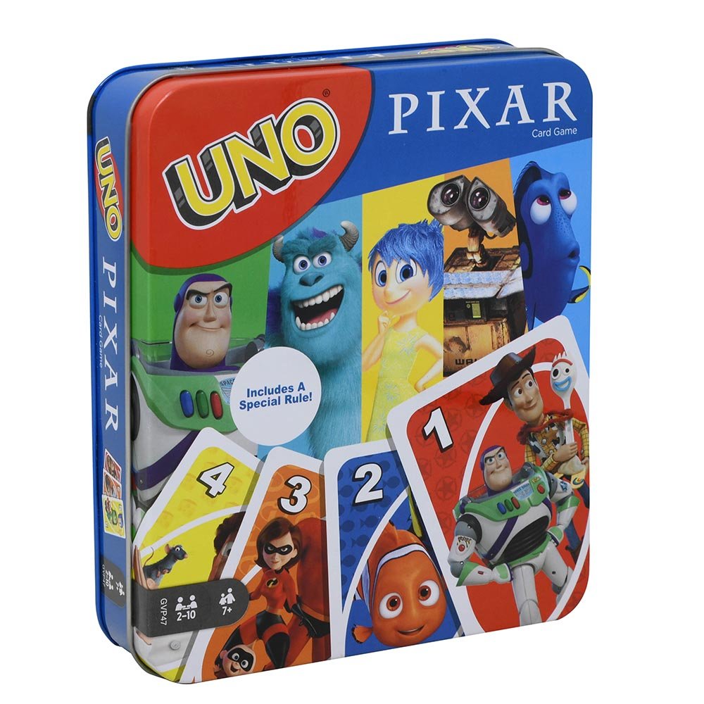 Pixar 25th Anniversary Uno Game Tin