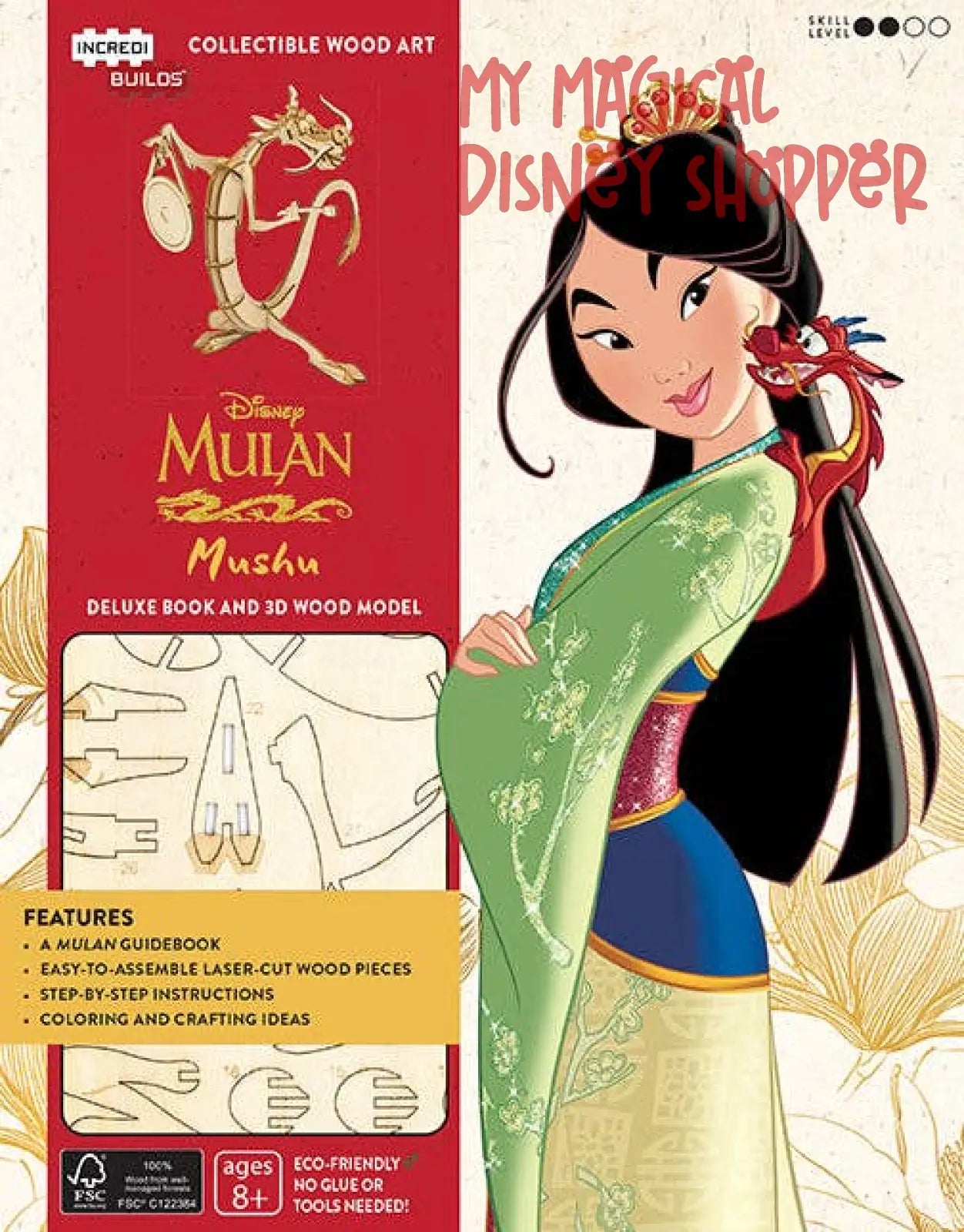 IncrediBuilds: Disney’s Mulan: Mushu Deluxe Book and Model Set