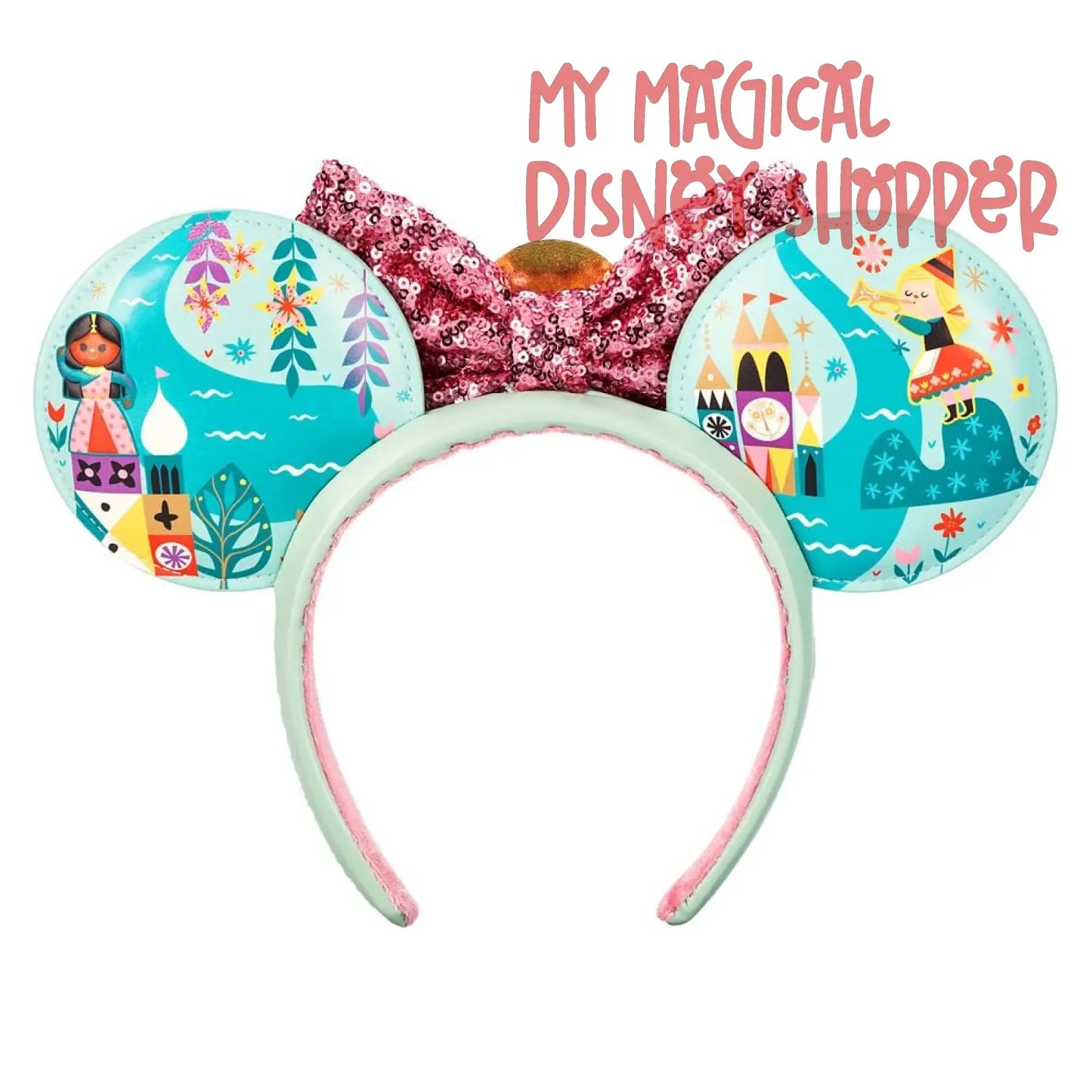 it's a small world Disney Minnie Ear Headband
