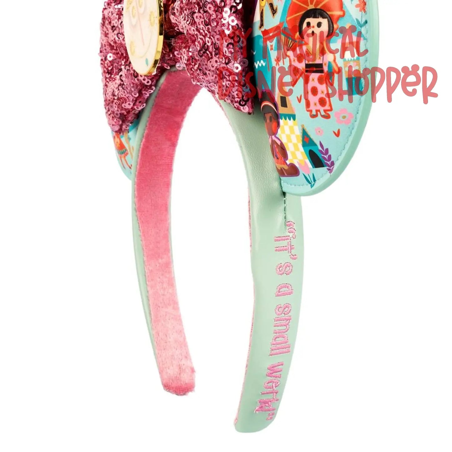 it's a small world Disney Minnie Ear Headband