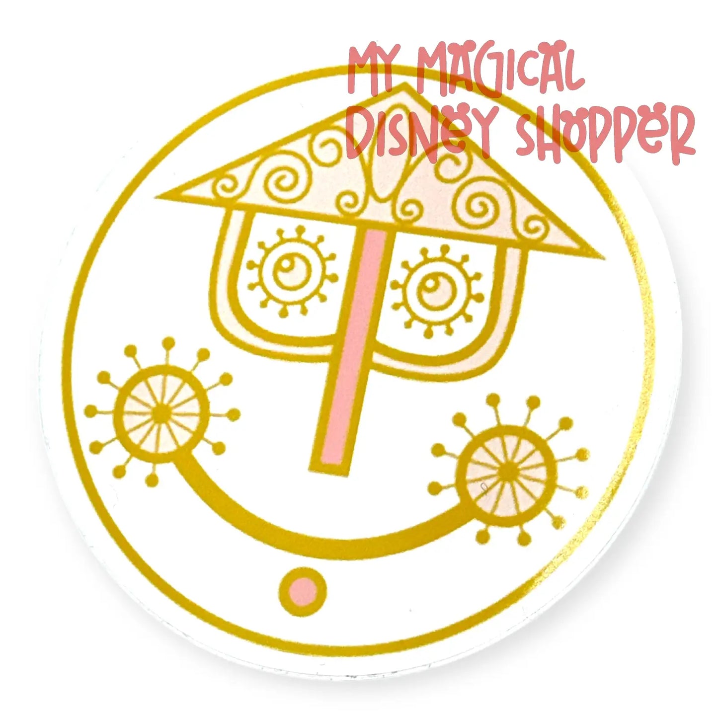 its a small world Happy Clock Sticker