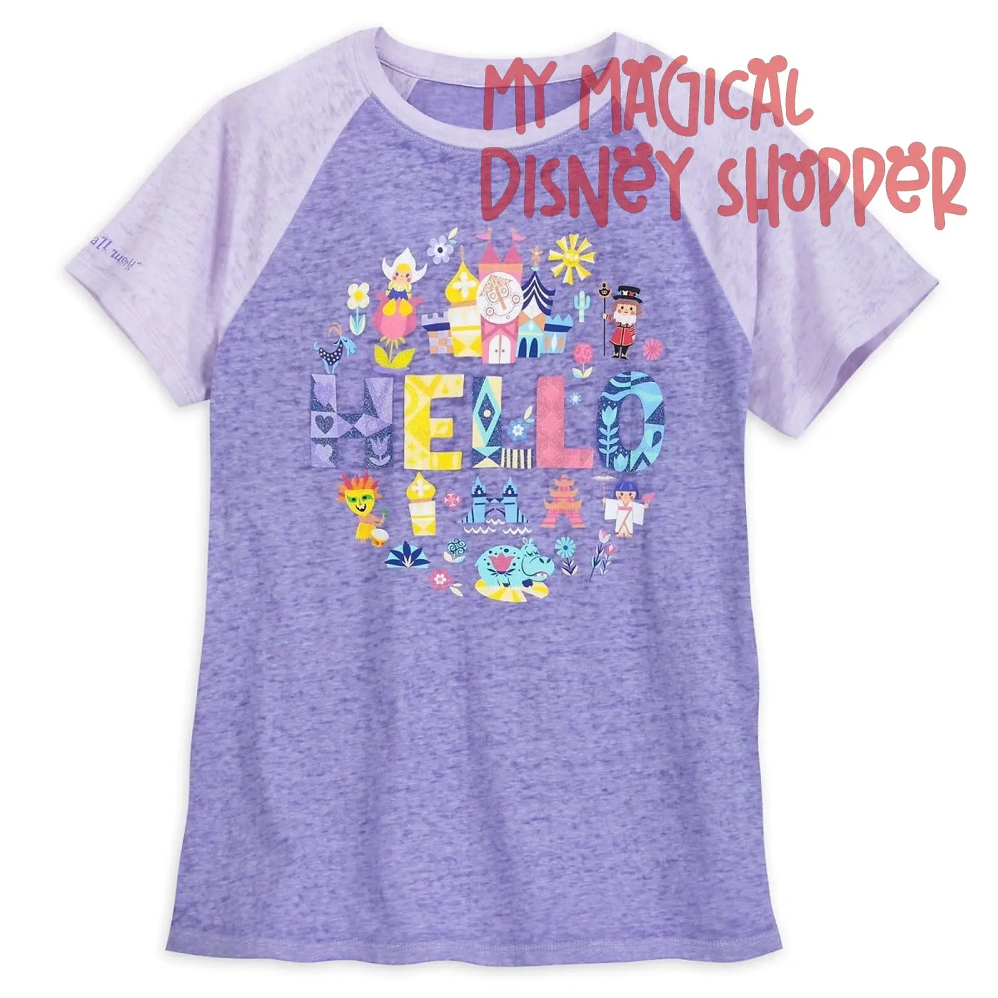 It's A Small World Raglan Disney Women's Shirt