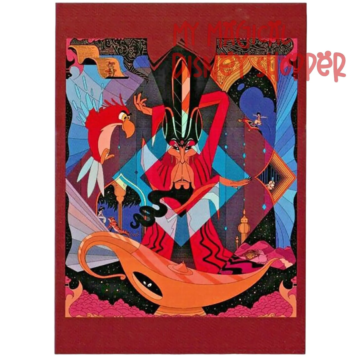 Jafar Disney Wonderground Gallery Postcard - Ori Toor
