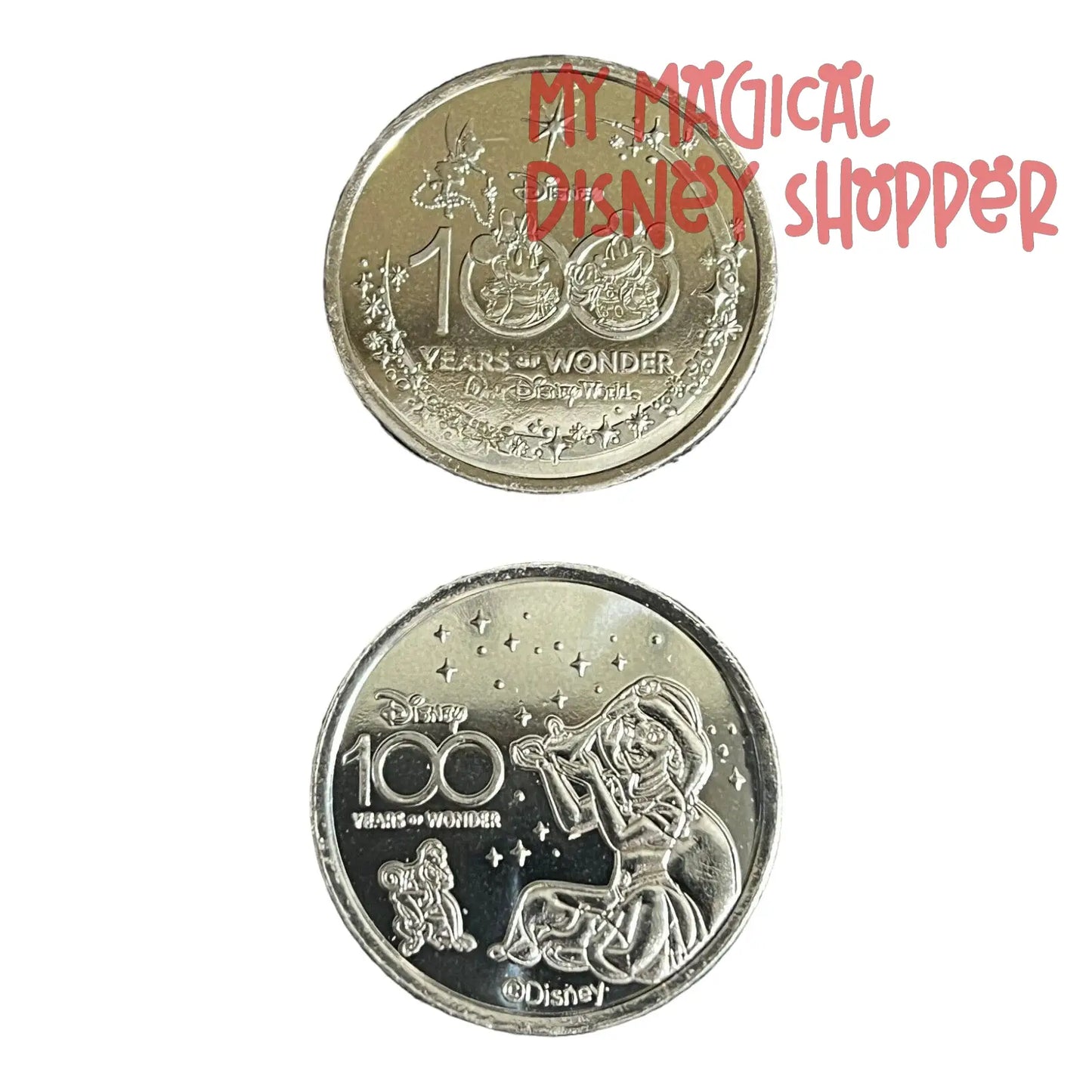 Jasmine & Abu from Aladdin Disney 100 Silver Medallion