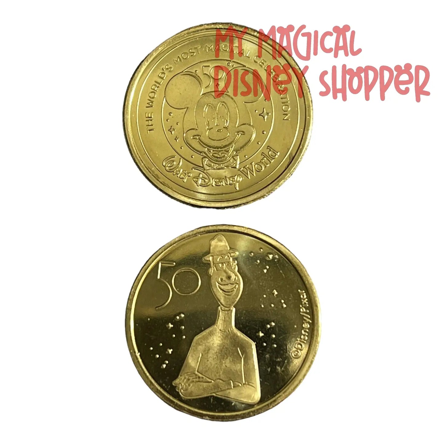 Joe Gardner Walt Disney World 50th Gold Medallion
