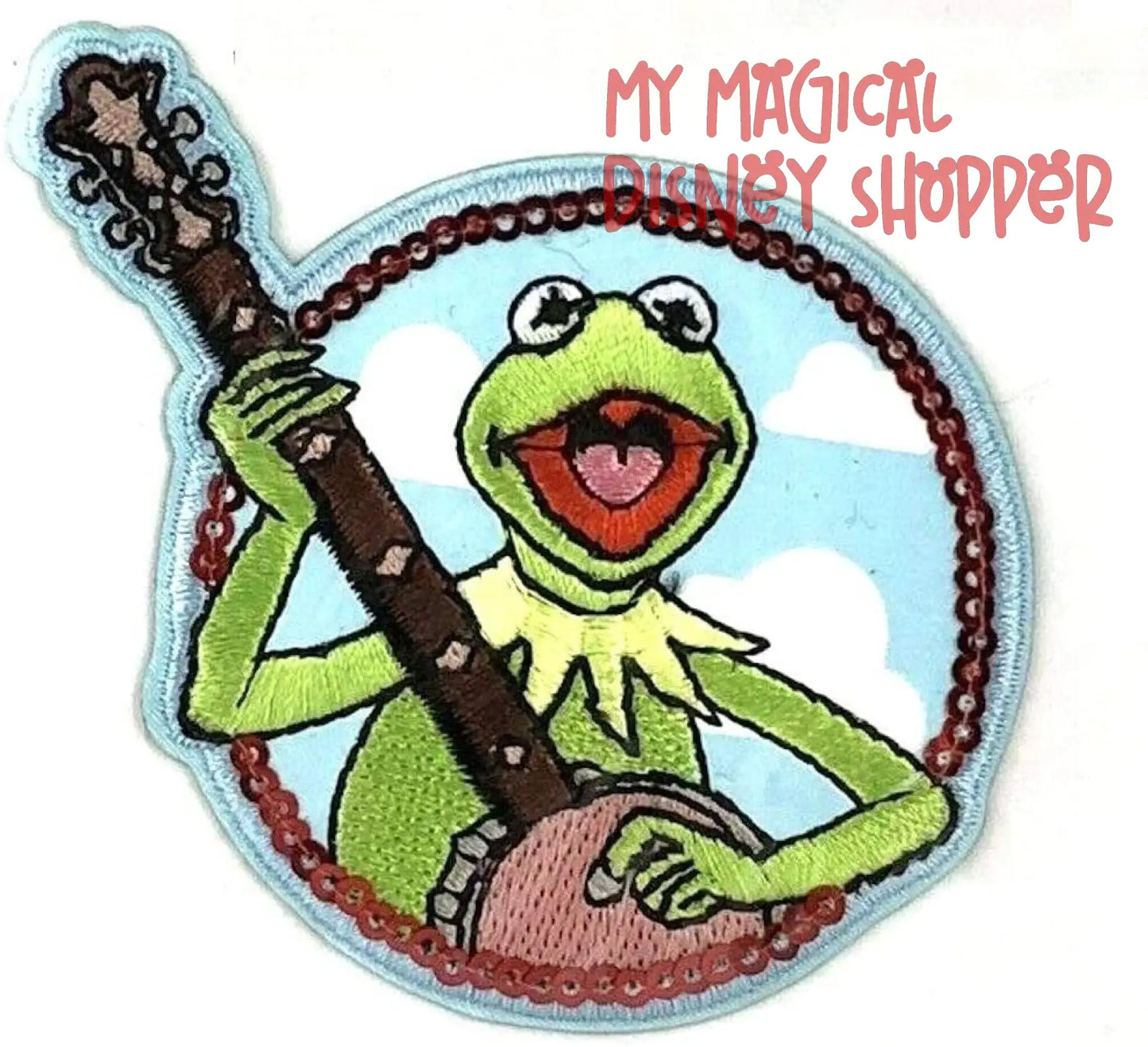 Kermit The Frog Playing Banjo Muppets Patch