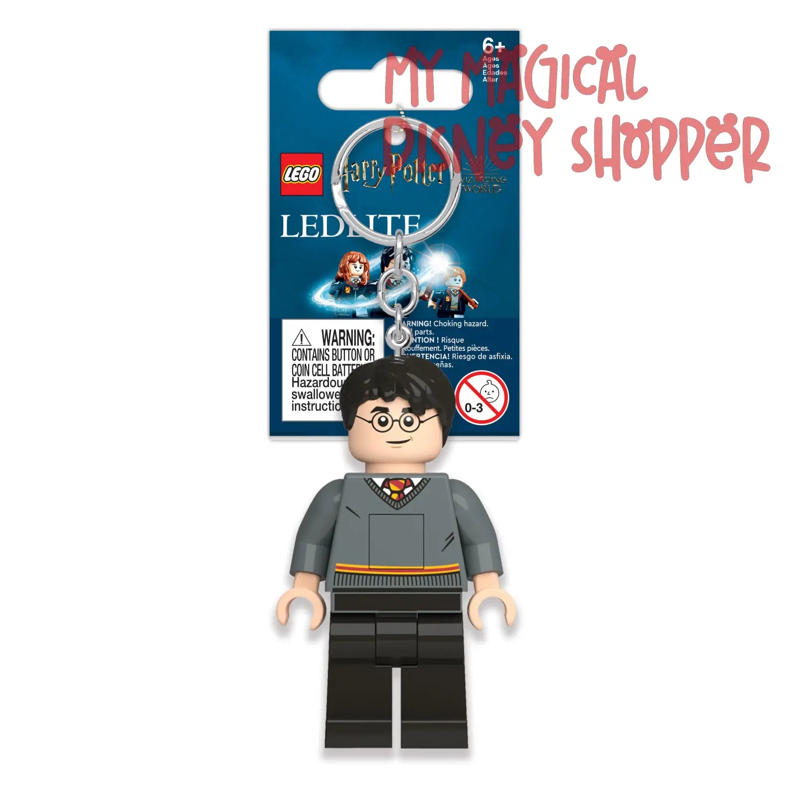 LEGO Harry Potter Keychain Light Harry Potter 3 Inch Tall Figure LEGO Harry Potter Keychain Light Harry Potter 3 Inch Tall Figure