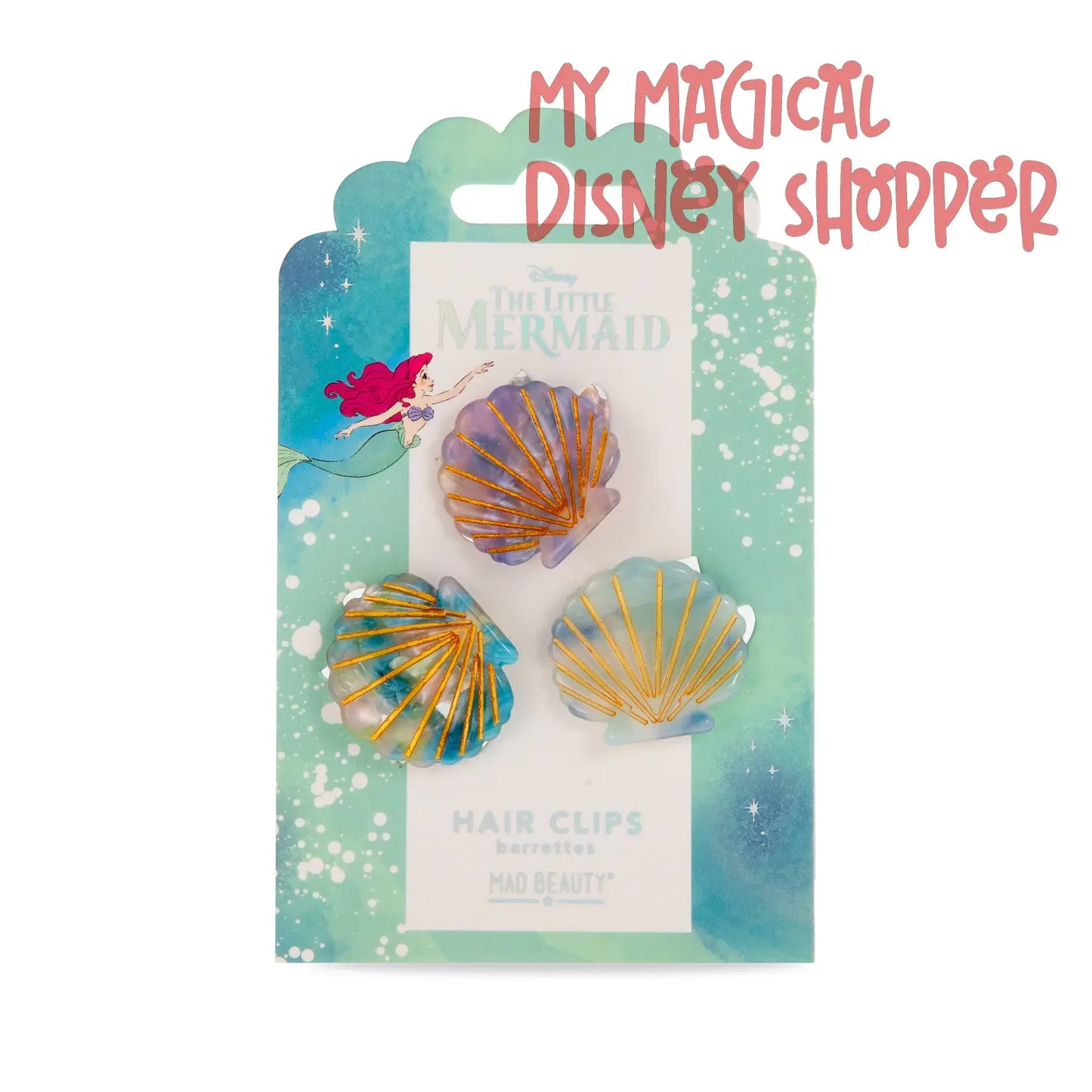 Little Mermaid Hair Clips