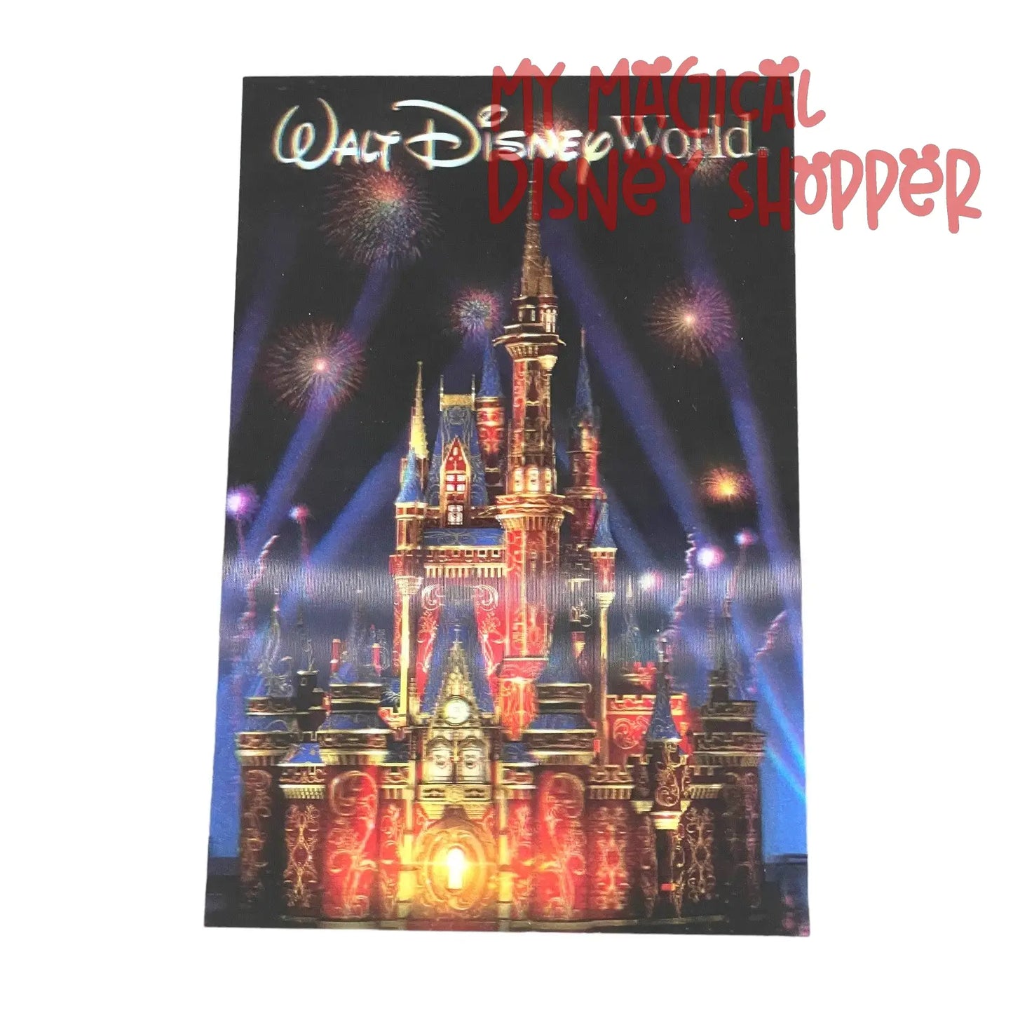Magic Kingdom Park Cinderella Castle Lenticular Postcard