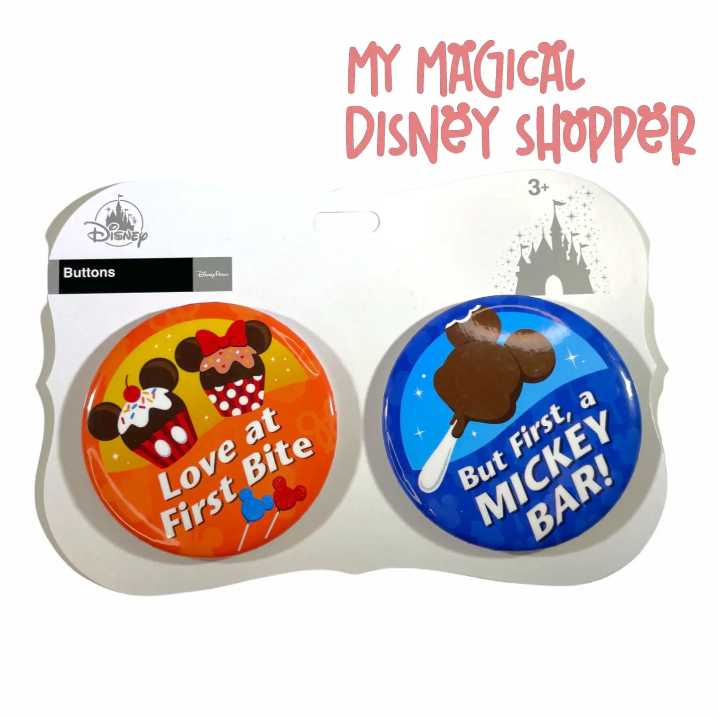 Love at First Bite & Mickey Bar Button Set