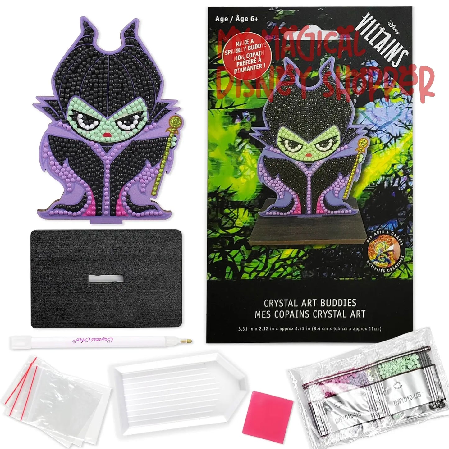 Maleficent Crystal Art Buddies Kit