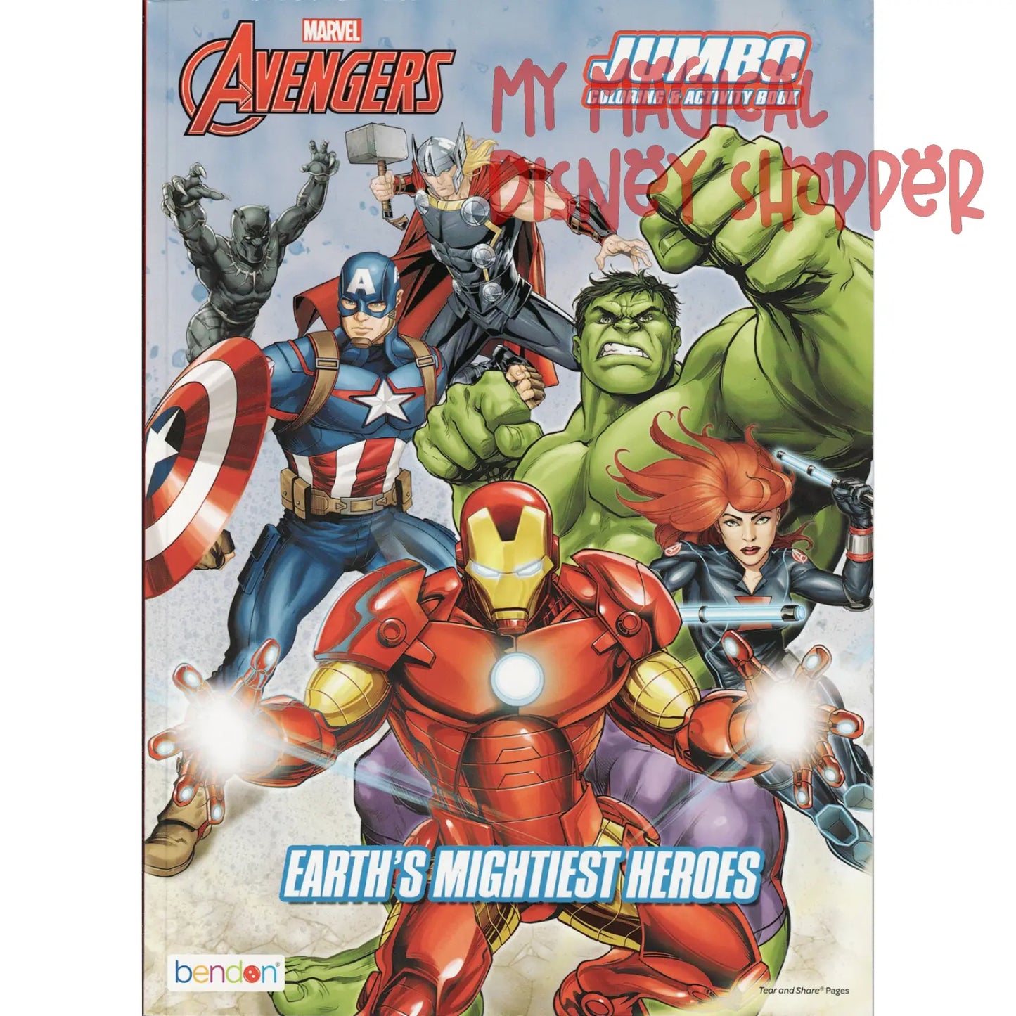 Marvel Avengers Jumbo Coloring & Activity Book - Earth's Mightiest Heroes