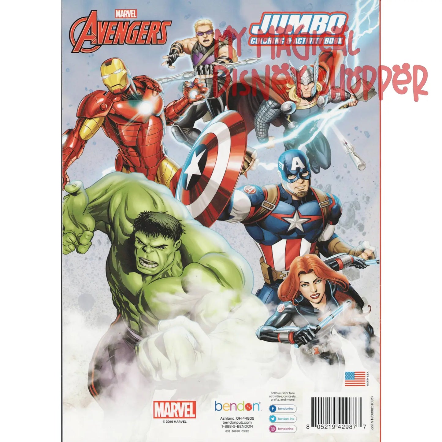 Marvel Avengers Jumbo Coloring & Activity Book - Earth's Mightiest Heroes